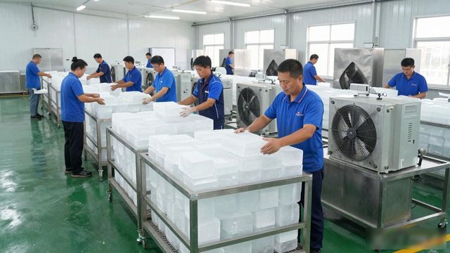 衡水夏季车间降温冰块，工厂师傅都在用这个方法